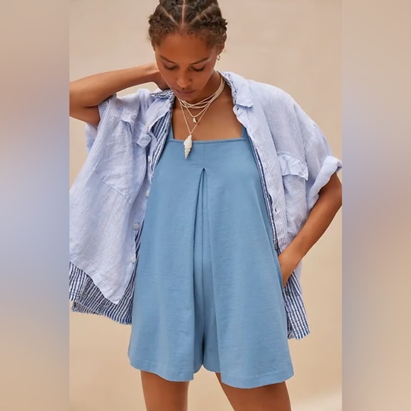 28. NWOT Free People Nichola Romper - Picture 3 of 5